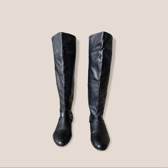 Chinese Laundry Shoes - Chinese Laundry Black Riding Boots 5.5 Solid Black
